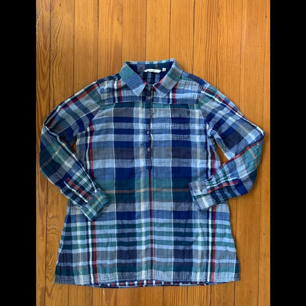 Soft Surroundings Plaid Top